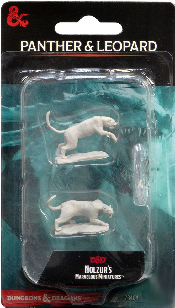 Dungeons & Dragons: Nolzurs Marvelous Miniatures: Panther & Leopard 73404